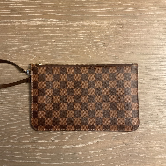 LOUIS VUITTON Damier Ebene Neverfull MM GM Pochette - Picture 6 of 6